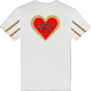 HASHTAG QUEENS HEART T-SHIRT